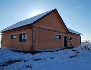 Zateplení novostavby typu bungalov